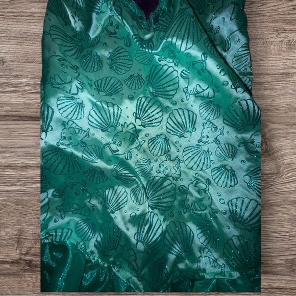 Disney Ariel Little Mermaid Costume Dress Purple Green Mermaid Fantasy Play 4–6X - Picture 4 of 5